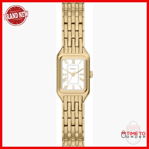 Stainless Steel Quartz Watch with Date Display, 23mm Rectangular Case main image 4